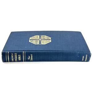 1961 New English Bible New Testament Oxford Cambridge Press Blue Hardcover